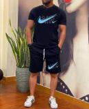 High Quality Cotton Mens Print Graphics Sweatshirts Short Set