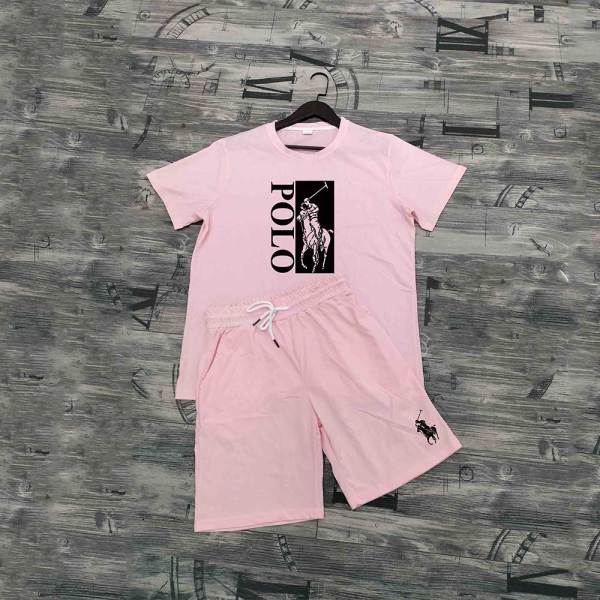 High Quality Cotton Mens Print Letter Sweatshirts Short Set