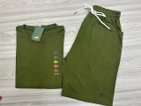High Quality Cotton Mens Print Letter Sweatshirts Short Set