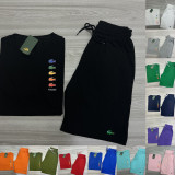 High Quality Cotton Mens Print Letter Sweatshirts Short Set