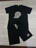 High Quality Cotton Mens Tracksuit Print Sweatshirts Set