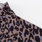 Stylish Flared Sleeves and Tie Waist Mini Floral Print Dress