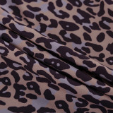 Stylish Flared Sleeves and Tie Waist Mini Floral Print Dress