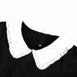 Unique Design Long Sleeve Doll Collar Dress