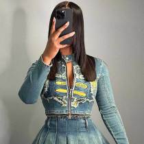 Casaul Stretch Embroidered Tops