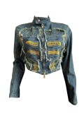 Casaul Stretch Embroidered Tops