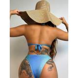 Sexy Gradient Low Back One-Piece Swimsuit For Women