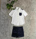 Casual Printed Short Sleeve Shorts Shirt Set