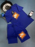 High Quality Cotton Mens Print Sweatshirts Short Set