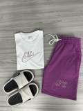 High Quality Cotton Mens Print Sweatshirts Short Set