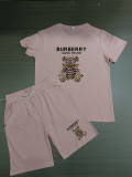High Quality Cotton Mens Print Sweatshirts Short Set 2 Piece