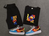 High Quality Cotton Mens Print Sweatshirts Short Set