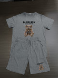 High Quality Cotton Mens Print Sweatshirts Short Set 2 Piece