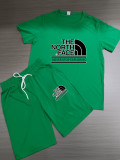 High Quality Cotton Mens Print Sweatshirts Short Set 2 Piece