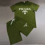 High Quality Cotton Mens Print Sweatshirts Short Sportswear Set