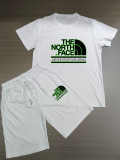 High Quality Cotton Mens Print Sweatshirts Short Set 2 Piece