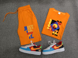 High Quality Cotton Mens Print Sweatshirts Short Set