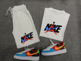 High Quality Cotton Mens Print Sweatshirts Short Set