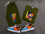High Quality Cotton Mens Print Sweatshirts Short Set