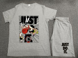 High Quality Cotton Mens Print Sweatshirts Short Set