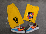 High Quality Cotton Mens Print Sweatshirts Short Set