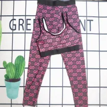 Summer Hot Printed Padded Two Piece Tank Top Long Trousers Swimsuit