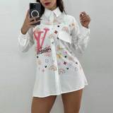 Summer Fashion Digital Colorful Printed Shirt with Pockets