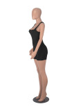 Solid Color Sleeveless One Piece Rompers