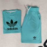 High Quality Cotton Mens Print Short Sweatshirts Set