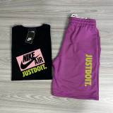 High Quality Cotton Mens Print Sweatshirts Short Set