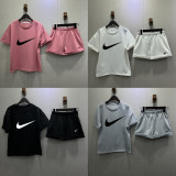 High Quality Cotton Print Sweatshirts Short Set