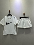 High Quality Cotton Print Sweatshirts Short Set