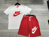 High Quality Cotton Mens Print Short Sweatsuits Set