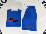 High Quality Cotton Children Print Short Sweatsuits Set