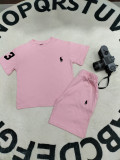 High Quality Cotton Children Print Short Sweatsuits Set