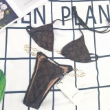 Summer Beachwear Printed Halter Bikini Set