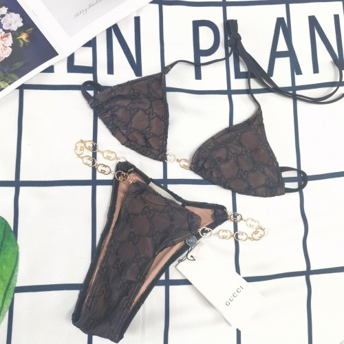 Summer Beachwear Printed Halter Bikini Set