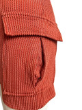 Super Elastic Halter Backless Rompers with Pockets