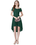 Retro Women's V Neck Lace Tuxedo Dresses