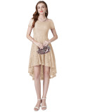 Retro Women's V Neck Lace Tuxedo Dresses