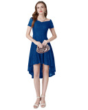 Retro Women's V Neck Lace Tuxedo Dresses
