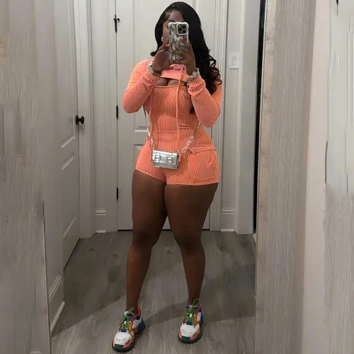 Spring/Summer Two Piece Long Sleeve Hooded Cloak Straps Rompers