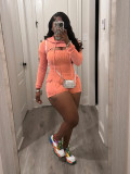 Spring/Summer Two Piece Long Sleeve Hooded Cloak Straps Rompers