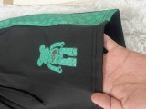 Casual Pocket Splicing Offset Printing Two-piece Short Set