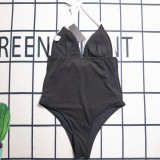 Casual Summer Swimwear Printed Halter One Piece Swimsuits