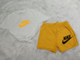 High Quality Cotton Women Print Short Sweatshirts Set