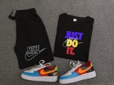 High Quality Cotton Mens Print Summer Sportswear Sweatsuits Set