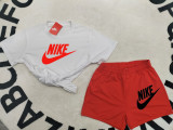 High Quality Cotton Women Print Short Sweatshirts Set
