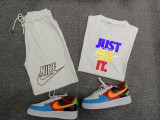 High Quality Cotton Mens Print Summer Sportswear Sweatsuits Set