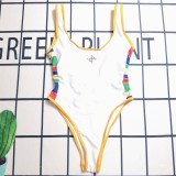 Summer Sleelveless Printed One Piece Swimwears